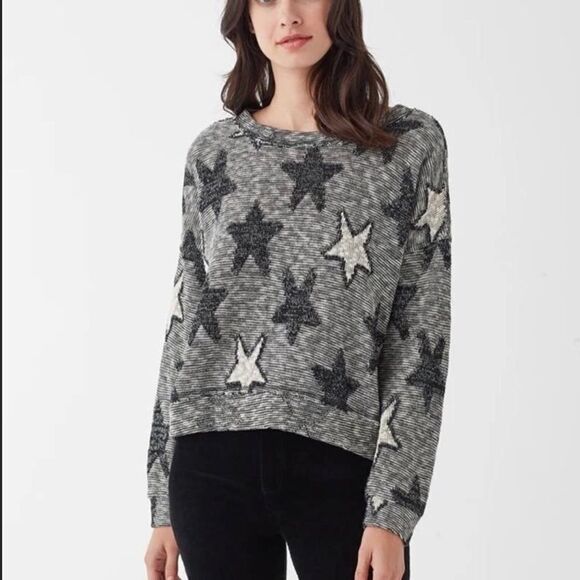 Splendid Stargazer Metallic Star Print Sweater, Size Medium Excellent Condition. - Picture 6 of 7